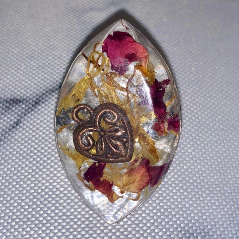 *Handmade* Resin Terrarium Ring